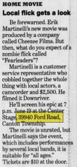 Center Stage - Jun 10 1999 Article